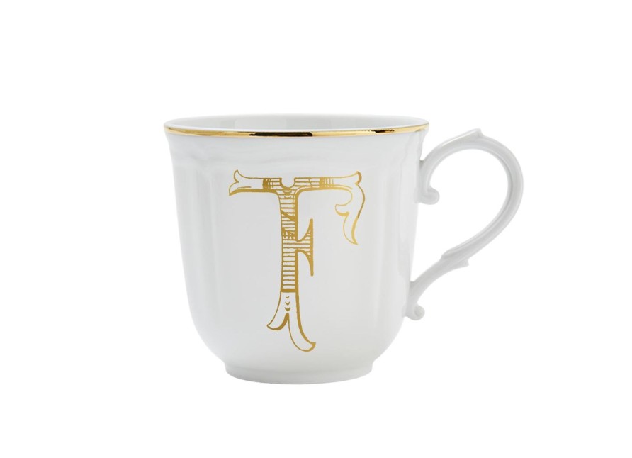 Tavola Ginori 1735 Mug | Mug Lettera F