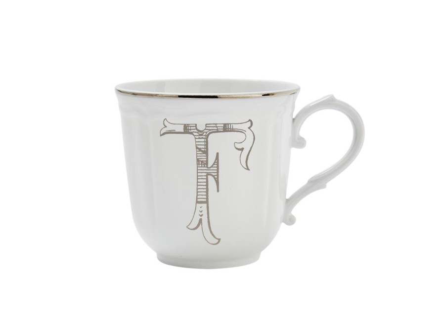 Tavola Ginori 1735 Mug | Mug Lettera F